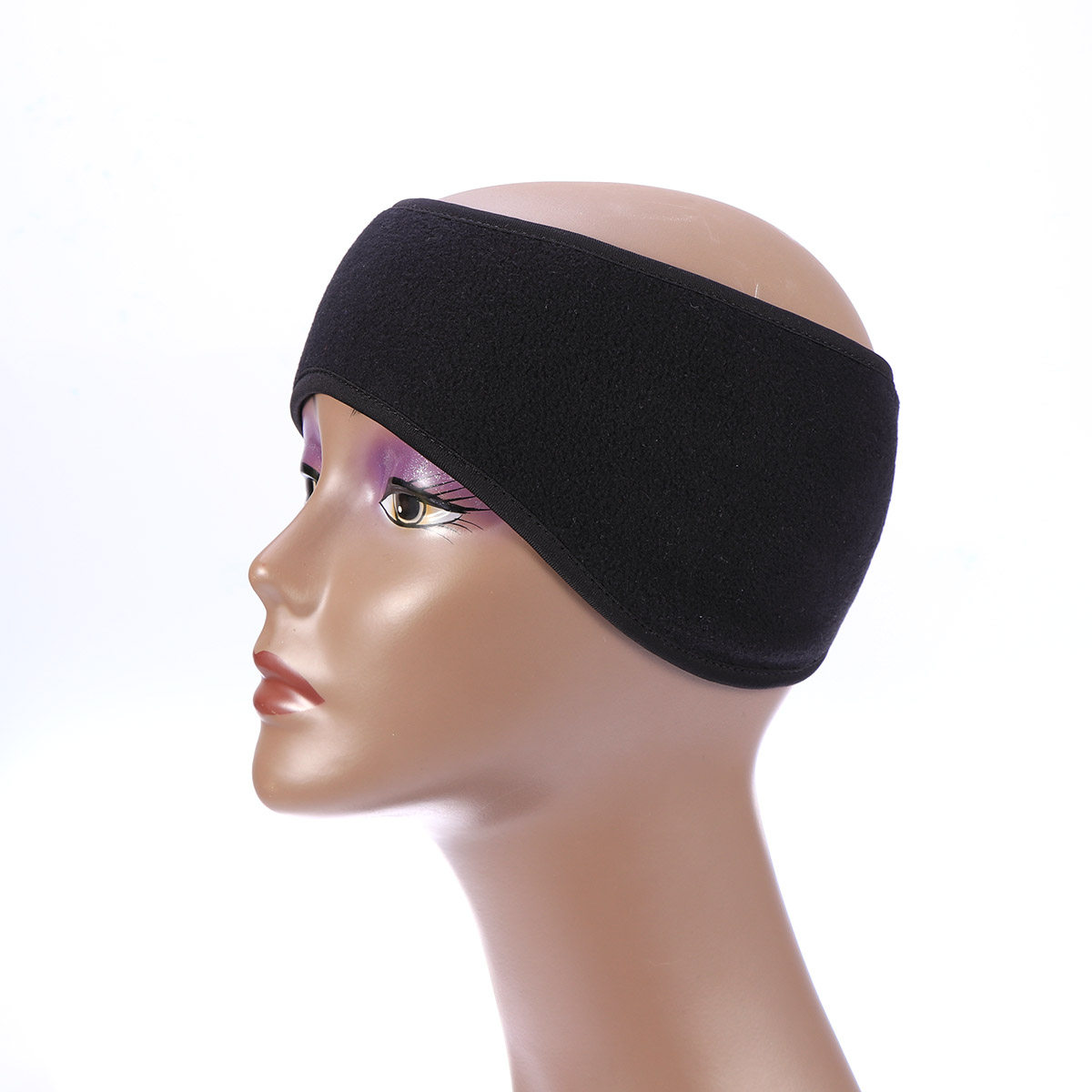 Fleece Ear Warmer Band - Scaldacollo Invernale Unisex Nero, Fascia per