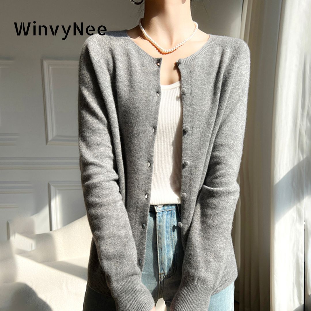 Wool Coat Peacoat - Winnynee 2024 New Trend cardigan in