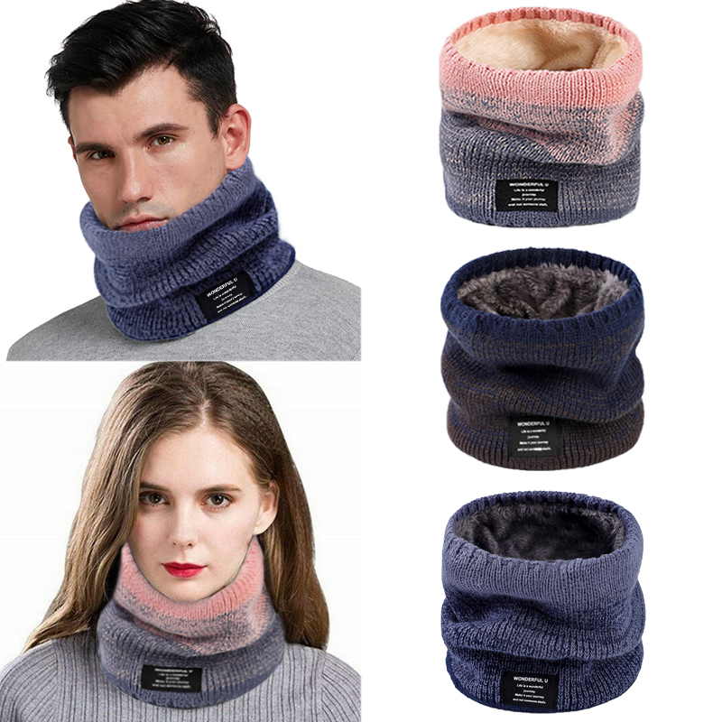 Wool Scarf Men - Sciarpa per la testa sfumata lavorata