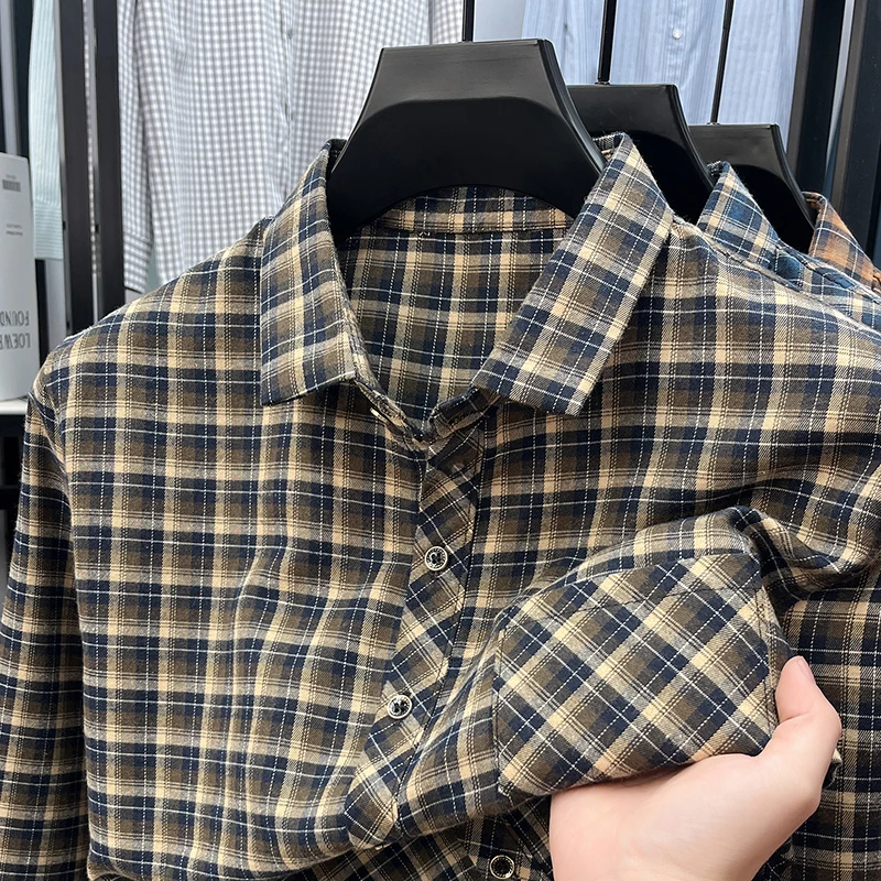Flannel Shirt Lined - Camicia a quadri da uomo con
