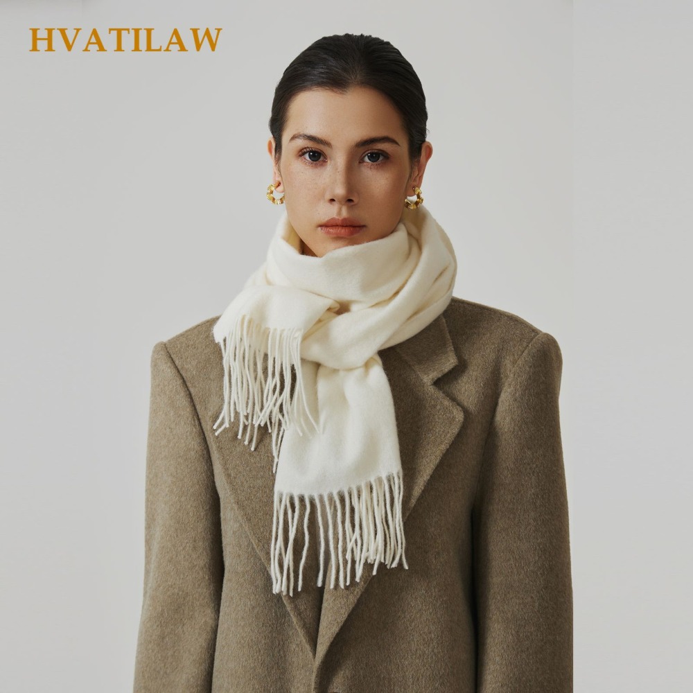 Wool Scarf Men - 2026 Sciarpa 100% Lana a Tinta