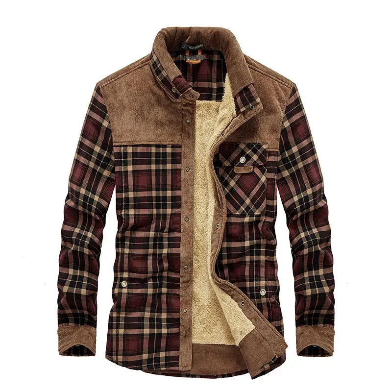 Flannel Shirt Lined - Camicie scozzesi da uomo Giacche invernali
