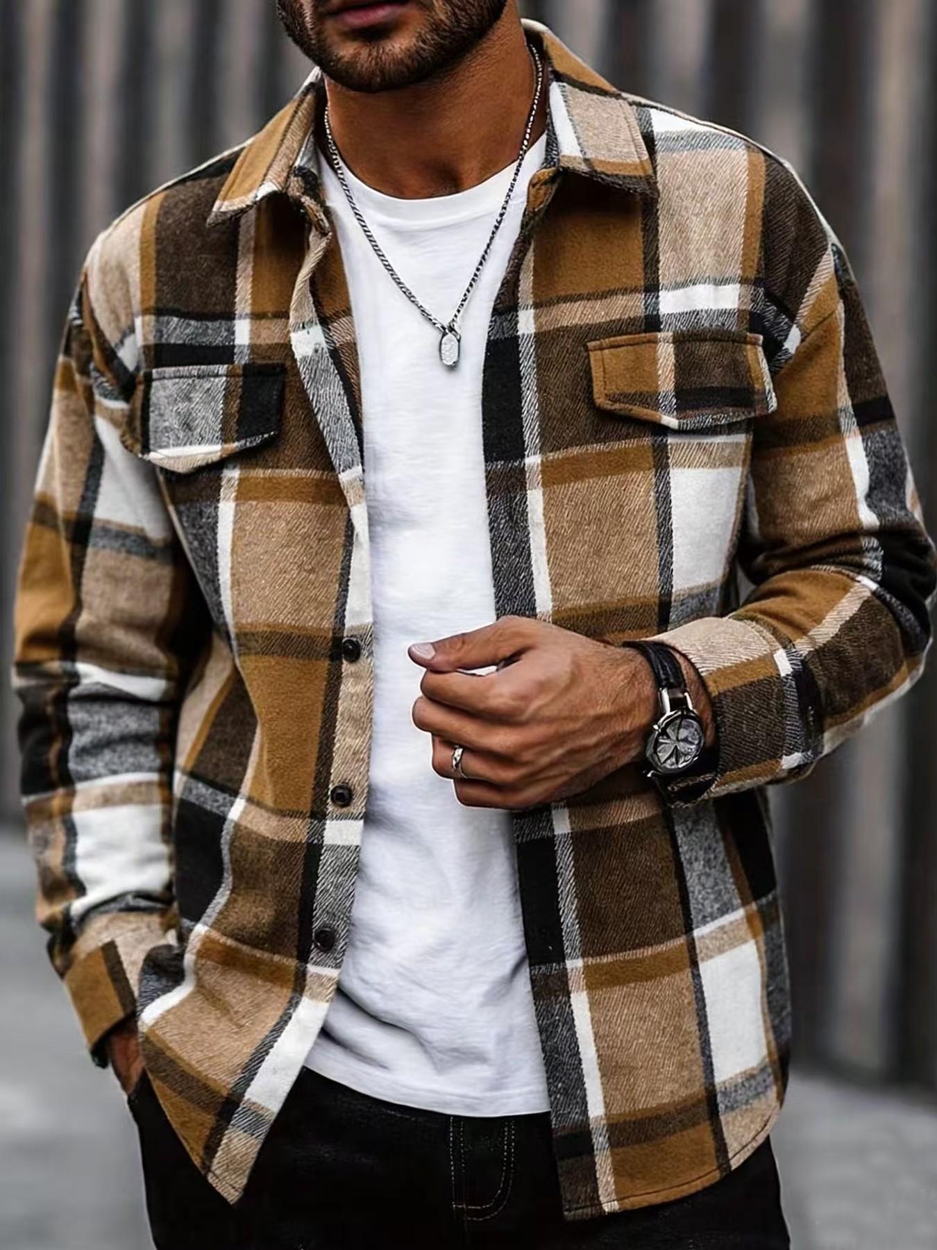 Camicia a quadri retrò da uomo - Flannel Shirt Lined recensione e prezzo