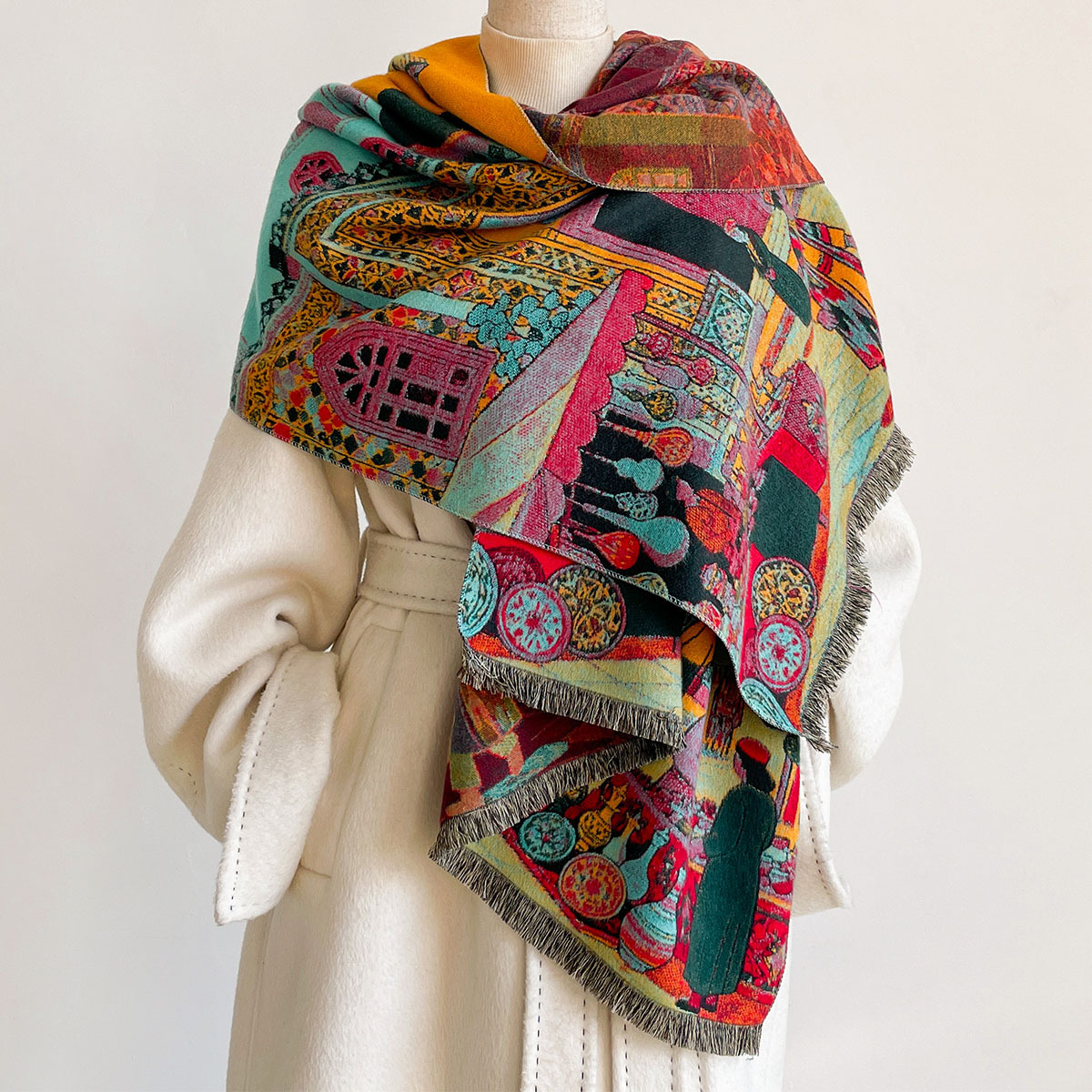Sciarpa da Donna in Imitazione - Shawl Wrap Winter recensione e prezzo