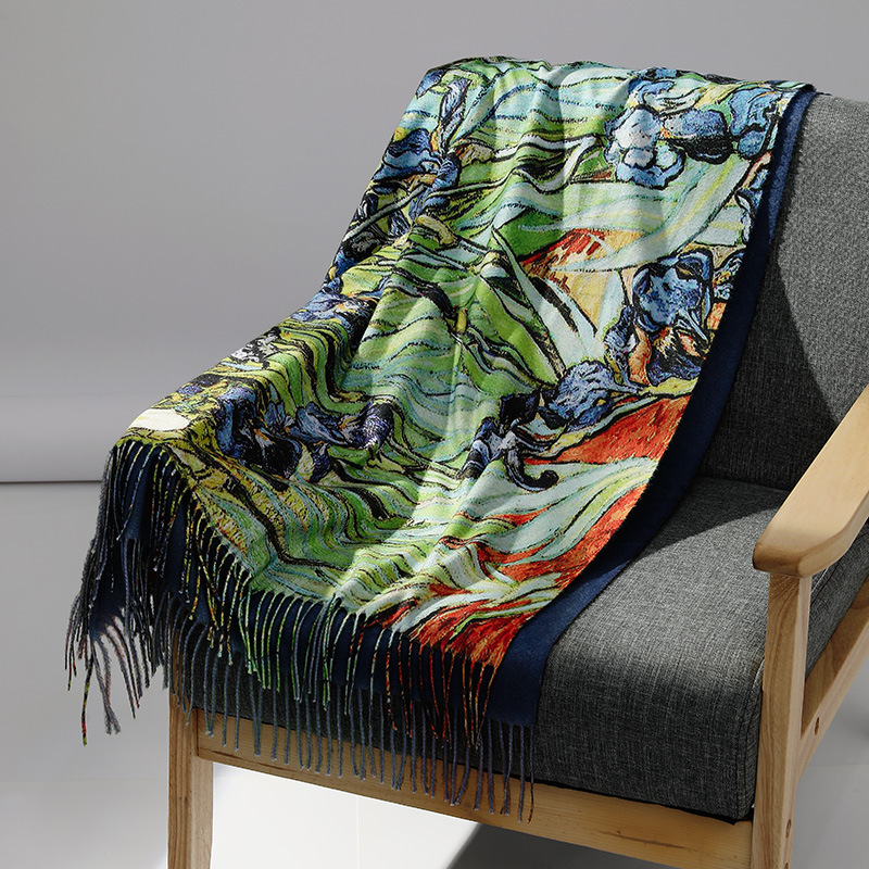 Sciarpa di cashmere pittura a  - Shawl Wrap Winter recensione e prezzo