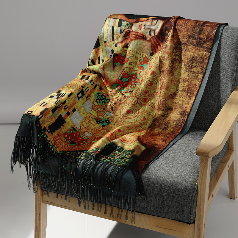Sciarpa di cashmere pittura a  - Shawl Wrap Winter recensione e prezzo